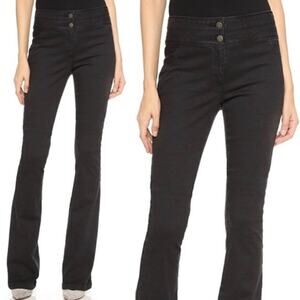 Veronica Beard Black High Waisted Flare Jeans